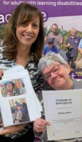 Sally Panrucker with Shirley Bray